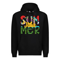 Black summer time Premium Hoodie - SublimationCraftShop