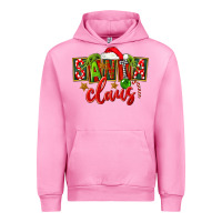 Fuchsia Pink Christmas santa claus Urban Hoodie - FaDigitalArtStudio
