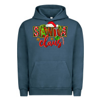 Pigment Midnight Navy Christmas santa claus Urban Hoodie - FaDigitalArtStudio