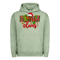 Pigment Oil Green Christmas santa claus Urban Hoodie - FaDigitalArtStudio