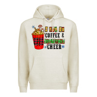 Oatmeal Heather I Run On Coffee & Christmas Cheer Premium Hoodie - CowhideDigitalArt