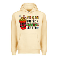 Pina Colada I Run On Coffee & Christmas Cheer Premium Hoodie - CowhideDigitalArt