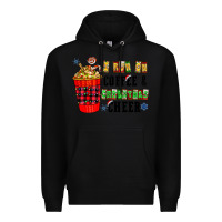 Black I Run On Coffee & Christmas Cheer Premium Hoodie - CowhideDigitalArt