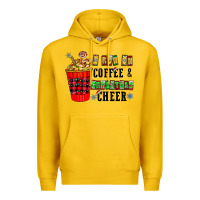 Lemon I Run On Coffee & Christmas Cheer Premium Hoodie - CowhideDigitalArt