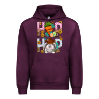 Mauve Wine Western Hip hop Bunny Urban Hoodie - Neo Western