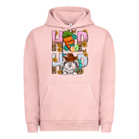 Pigment Salmon Western Hip hop Bunny Urban Hoodie - Neo Western
