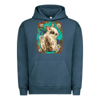 Pigment Midnight Navy Western Rabbit Urban Hoodie - Neo Western