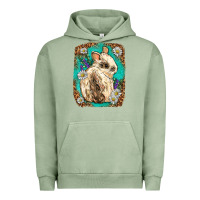 Pigment Oil Green Western Rabbit Urban Hoodie - Neo Western