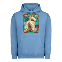 Pigment Pebble Blue Western Rabbit Urban Hoodie - Neo Western