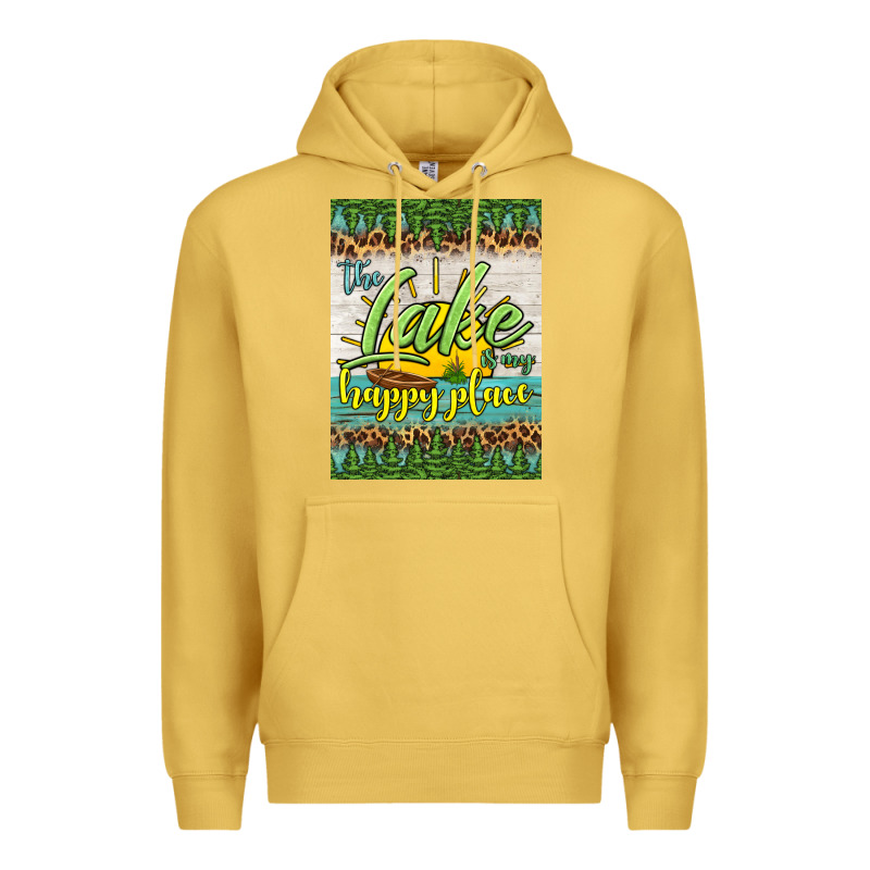 The Lake Is My Happy Place Air Freshener Premium Hoodie by HRA Design Shop | Teevron