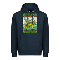 Navy the lake is my happy place air freshener Premium Hoodie - HRA Design Shop