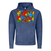 Vintage Denim autism heart background Vintage Hoodie - AdoDesignShop