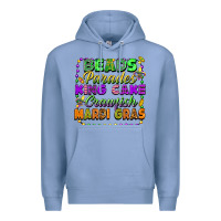 Colony Blue beads parades king cake crawfish mardi gras Premium Hoodie - FaDigitalArtStudio