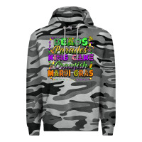 Slate Camo beads parades king cake crawfish mardi gras Premium Hoodie - FaDigitalArtStudio