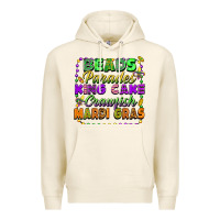 Tofu beads parades king cake crawfish mardi gras Premium Hoodie - FaDigitalArtStudio