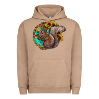 Pigment Burro western squirrel with sunflowers Urban Hoodie - CowhideDigitalArt