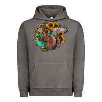 Pigment Tornado western squirrel with sunflowers Urban Hoodie - CowhideDigitalArt