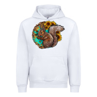 White western squirrel with sunflowers Urban Hoodie - CowhideDigitalArt