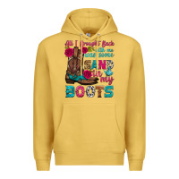 Antique Gold all i brought back with me was some sand in my boots Premium Hoodie - HRA Design Shop