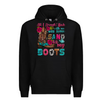 Black all i brought back with me was some sand in my boots Premium Hoodie - HRA Design Shop