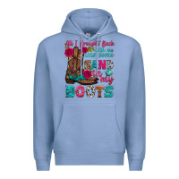 Colony Blue all i brought back with me was some sand in my boots Premium Hoodie - HRA Design Shop