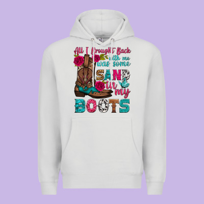 All I Brought Back With Me Was Some Sand In My Boots Premium Hoodie Designed By Hra Design Shop