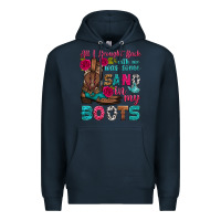 Navy all i brought back with me was some sand in my boots Premium Hoodie - HRA Design Shop