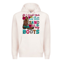 Pale Pink all i brought back with me was some sand in my boots Premium Hoodie - HRA Design Shop