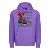 Purple all i brought back with me was some sand in my boots Premium Hoodie - HRA Design Shop