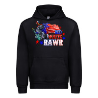 Black Red white rawr 4th of july Urban Hoodie - CowGirlArtShop