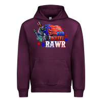 Mauve Wine Red white rawr 4th of july Urban Hoodie - CowGirlArtShop