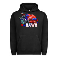 Pigment Black Red white rawr 4th of july Urban Hoodie - CowGirlArtShop