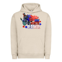 Pigment French Oak Red white rawr 4th of july Urban Hoodie - CowGirlArtShop
