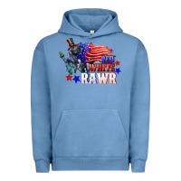 Pigment Pebble Blue Red white rawr 4th of july Urban Hoodie - CowGirlArtShop