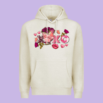 Chicken Valentine's Day Xoxo Premium Hoodie Designed By Fadigitalartstudio