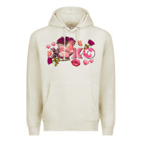 Oatmeal Heather chicken valentine's day xoxo Premium Hoodie - FaDigitalArtStudio