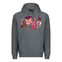 Rock chicken valentine's day xoxo Premium Hoodie - FaDigitalArtStudio