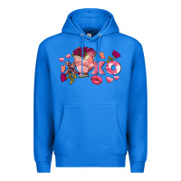 True Royal chicken valentine's day xoxo Premium Hoodie - FaDigitalArtStudio