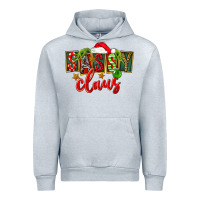 Heather Grey christmas sassy claus Urban Hoodie - FaDigitalArtStudio