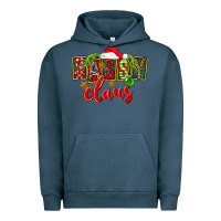 Pigment Midnight Navy christmas sassy claus Urban Hoodie - FaDigitalArtStudio