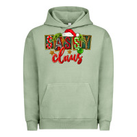 Pigment Oil Green christmas sassy claus Urban Hoodie - FaDigitalArtStudio