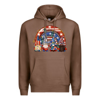 Chestnut 4th of July rainbow with gnomes Premium Hoodie - CowGirlArtShop