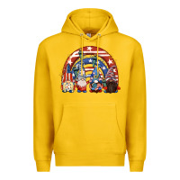 Lemon 4th of July rainbow with gnomes Premium Hoodie - CowGirlArtShop