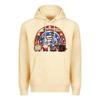 Pina Colada 4th of July rainbow with gnomes Premium Hoodie - CowGirlArtShop