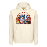 Sandshell 4th of July rainbow with gnomes Premium Hoodie - CowGirlArtShop