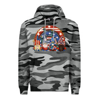 Slate Camo 4th of July rainbow with gnomes Premium Hoodie - CowGirlArtShop