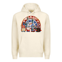 Tofu 4th of July rainbow with gnomes Premium Hoodie - CowGirlArtShop