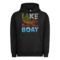 Pigment Black lake life floats my boat Urban Hoodie - HRA Design Shop