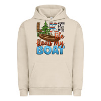 Pigment French Oak lake life floats my boat Urban Hoodie - HRA Design Shop