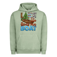 Pigment Oil Green lake life floats my boat Urban Hoodie - HRA Design Shop
